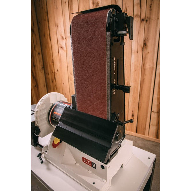 JET JSG-96CS, 6" x 48" Belt / 9" Disc Sander with Closed Stand, 3/4HP 1Ph, 115V-JT9-708597K