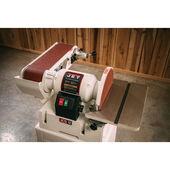 JET JSG-6CS, 6" x 48" Belt / 12" Disc Sander with Closed Stand-JT9-708598K