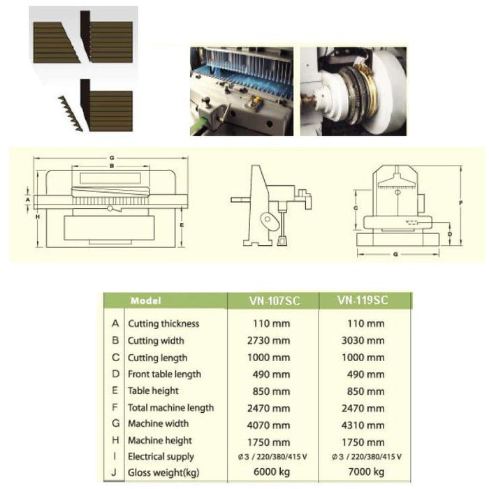 Castaly 107" Veneer Guillotine, Slicer - VN-107SC