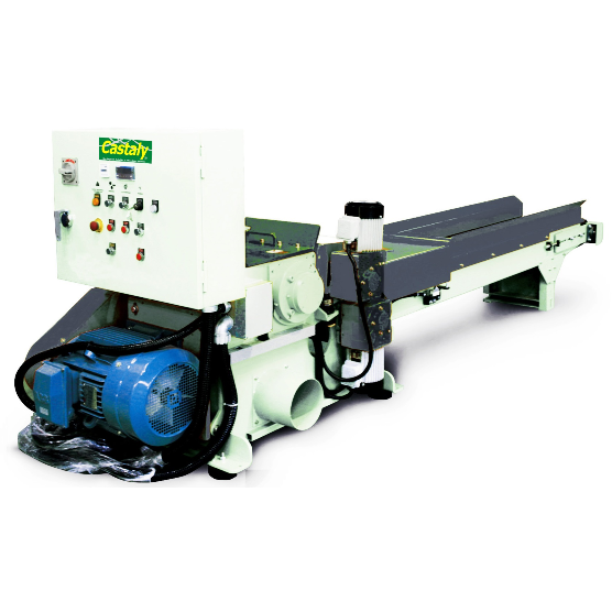 Castaly 15" x 4" 20 HP Conveyor Horizontal Wood Grinder - WG-1504HC - AlpineTech Company