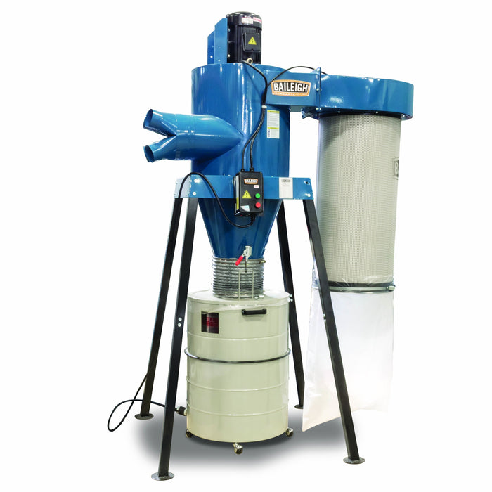 Baileigh 5HP CYCLONE DUST COLLECTOR DC-3600C-BA9-1014517