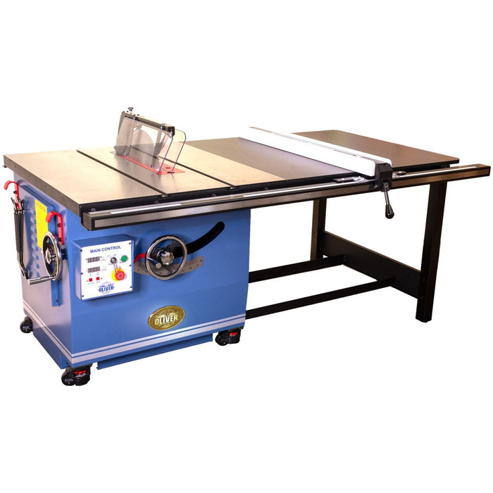 Oliver Machinery 16” 3 Phase 10 HP Professional Heavy-Duty Table Saw with 52” Rails - 4065.003