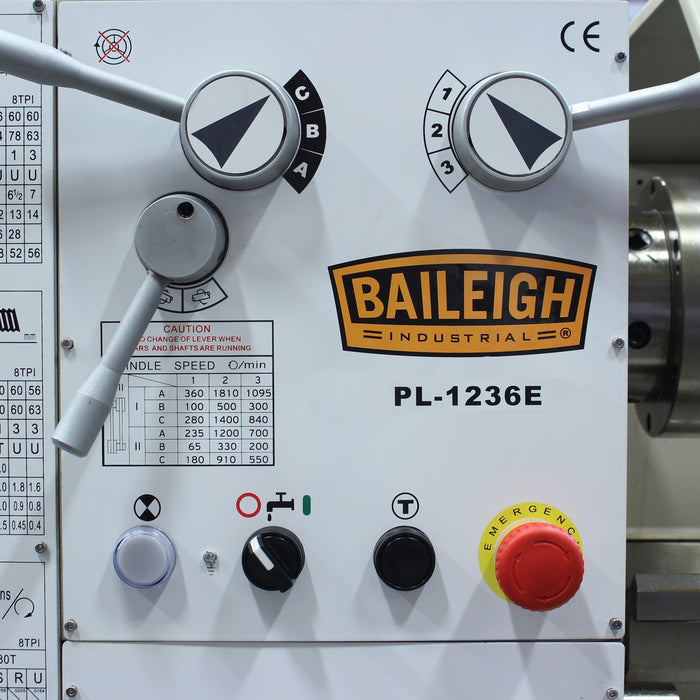 BAILEIGH METAL LATHE PL-1236E-BA9-1016616