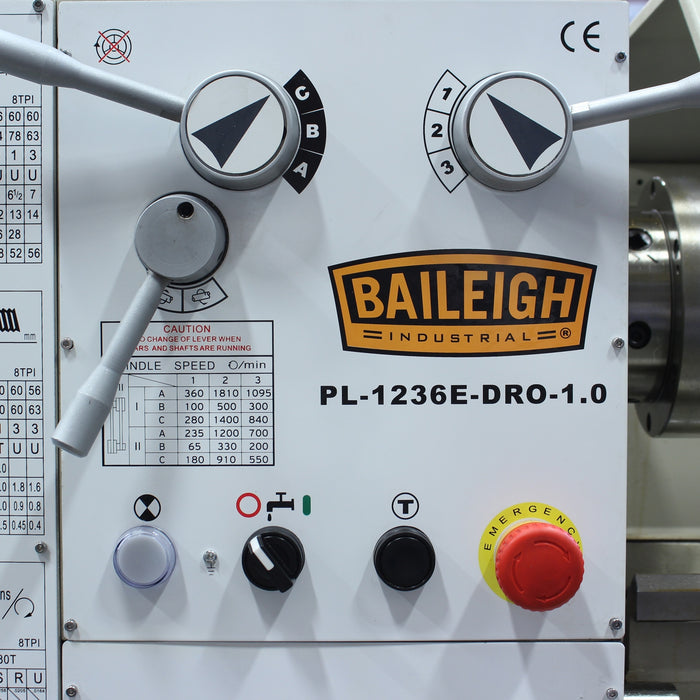 BAILEIGH METAL LATHE PL-1236E-DRO-BA9-1016617