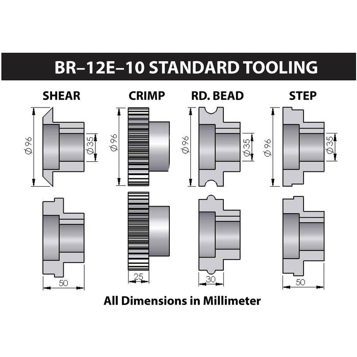 Baileigh HEAVY DUTY BEAD ROLLING MACHINE BR-12E-10-BA9-1012430