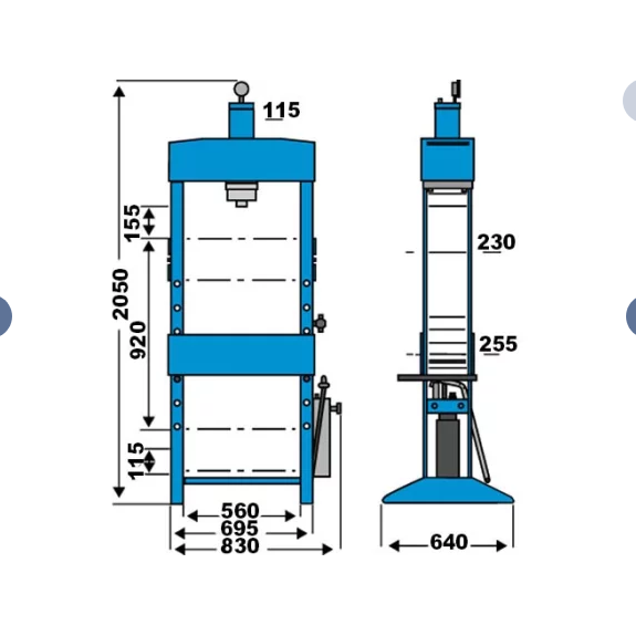 Knuth KNWP 30 M Hydraulic Workshop Press - 131741 - AlpineTech Company