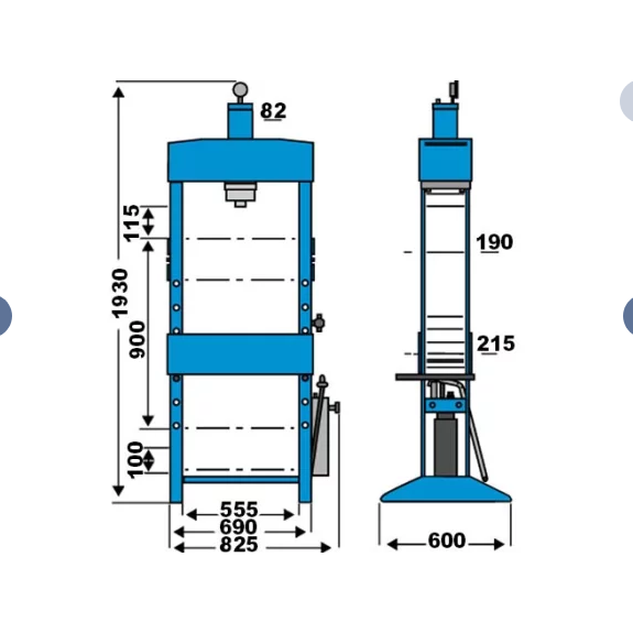 Knuth KNWP 15 M Hydraulic Workshop Press - 131742 - AlpineTech Company