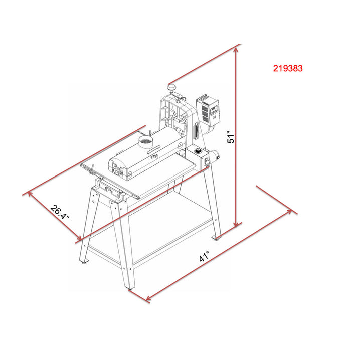 Laguna 19-38 Combination Brush/Drum Sander - 219383 - AlpineTech Company